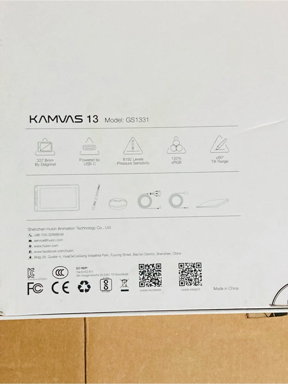 Kamvas 13 Creative  tablet Pen Display - Black